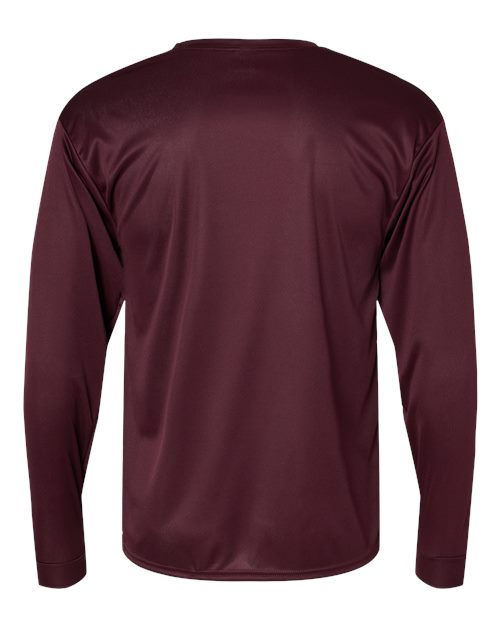 C2 Sport 5104 Unisex Performance Long Sleeve T-Shirt - Maroon - back