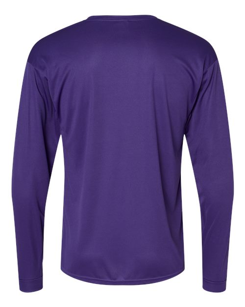 C2 Sport 5104 Unisex Performance Long Sleeve T-Shirt - Purple - back