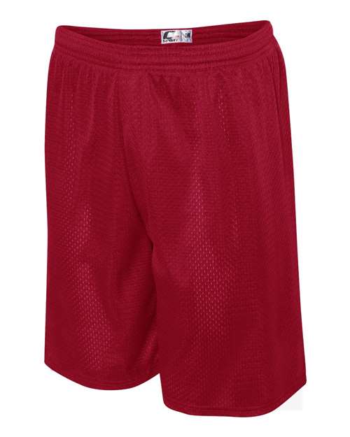 C2 Sport 5109 Men's Mesh 9" Shorts - Red - side