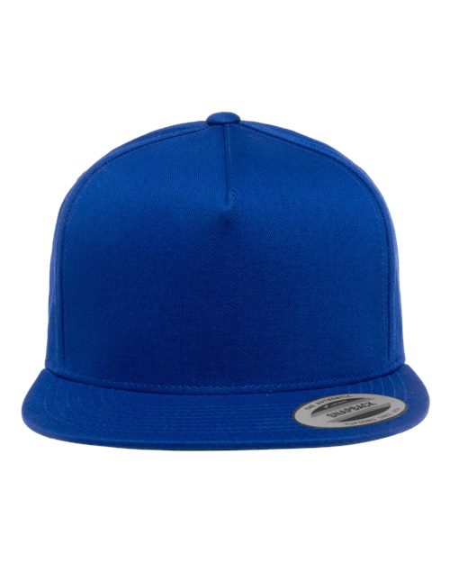 YP Classics 6007 Five-Panel Cotton Twill Snapback Cap - Royal Blue - front