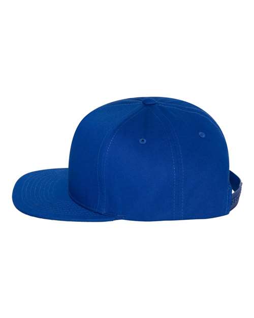 YP Classics 6007 Five-Panel Cotton Twill Snapback Cap - Royal Blue - side