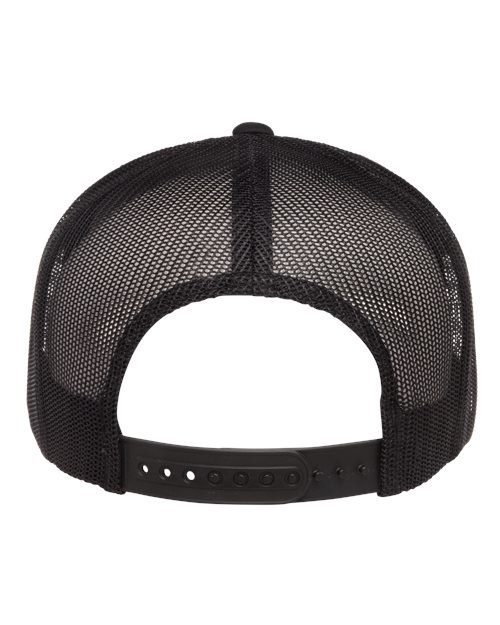 YP Classics 6006 Classic Five-Panel Trucker Cap - Black - back