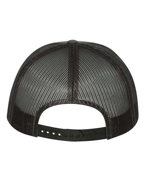 YP Classics 6006 Classic Five-Panel Trucker Cap - Charcoal - back