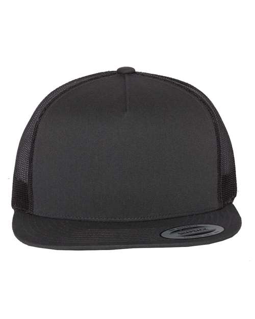 YP Classics 6006 Classic Five-Panel Trucker Cap - Charcoal - front