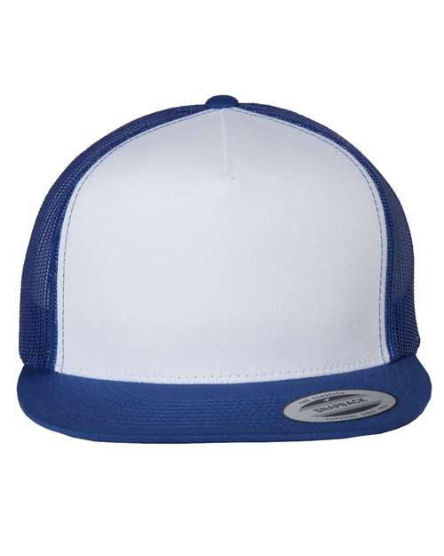 YP Classics 6006 Classic Five-Panel Trucker Cap - Royal/ White/ Royal - front