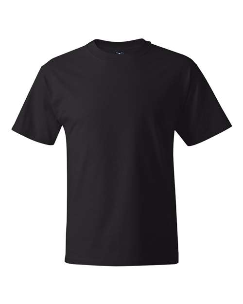 Hanes 518T Unisex Beefy-T® Tall T-Shirt - Black - front