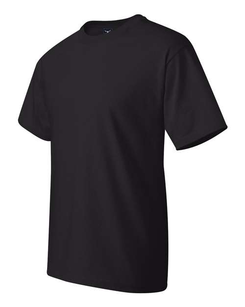 Hanes 518T Unisex Beefy-T® Tall T-Shirt - Black - side