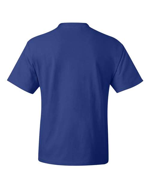 Hanes 518T Unisex Beefy-T® Tall T-Shirt - Deep Royal - back