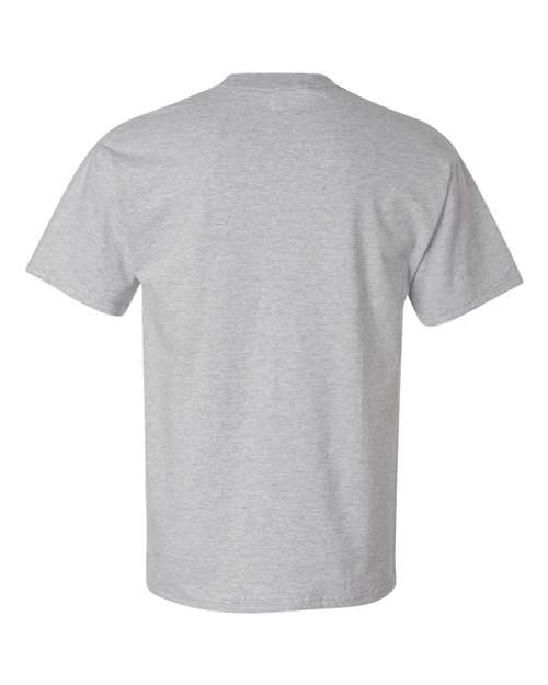 Hanes 518T Unisex Beefy-T® Tall T-Shirt - Light Steel - back