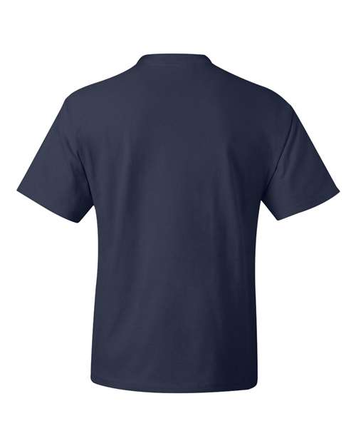 Hanes 518T Unisex Beefy-T® Tall T-Shirt - Navy - back