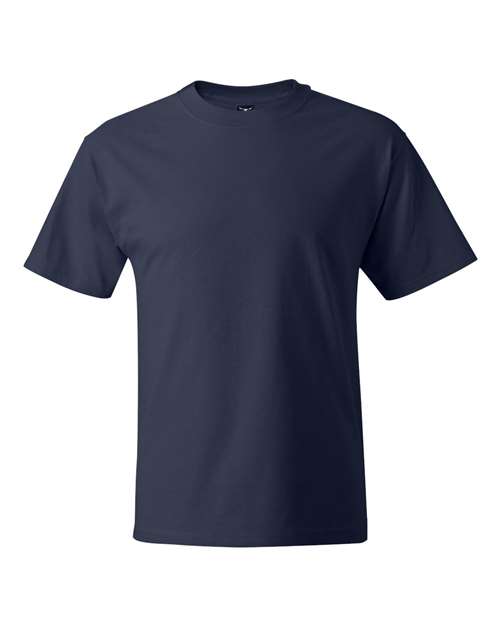 Hanes 518T Unisex Beefy-T® Tall T-Shirt - Navy - front