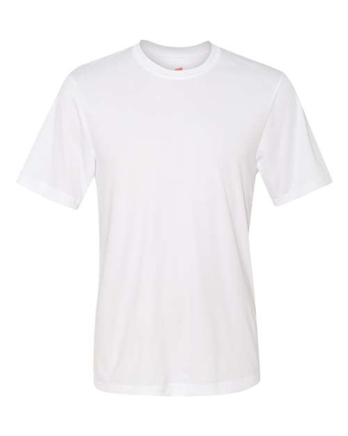 Hanes 4820 Unisex Cool DRI® Performance T-Shirt - White - front