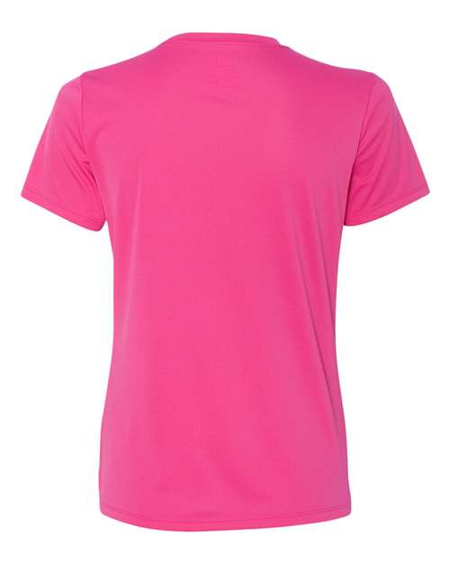 Hanes 4830 Women's Cool DRI® Performance T-Shirt - Wow Pink - back