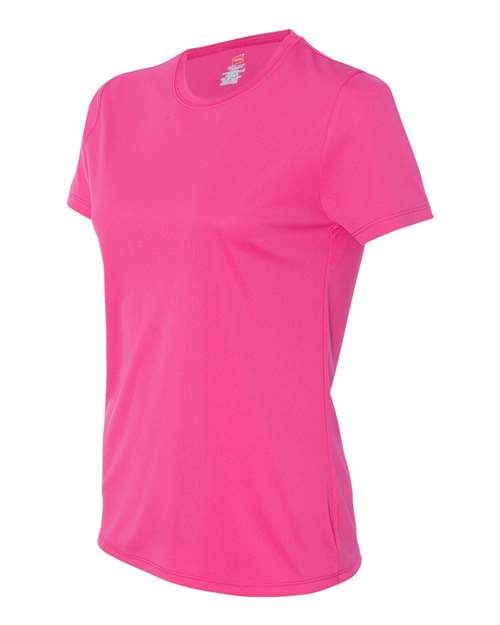 Hanes 4830 Women's Cool DRI® Performance T-Shirt - Wow Pink - side