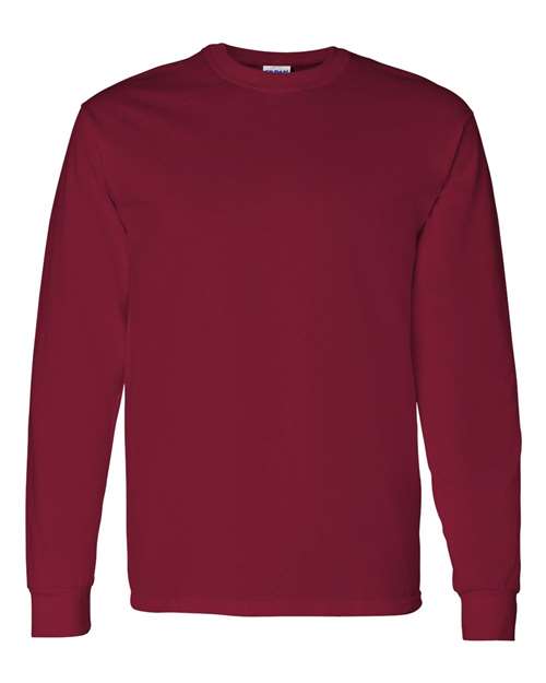 Gildan 5400 Unisex Heavy Cotton™ Long Sleeve T-Shirt - Cardinal Red - front