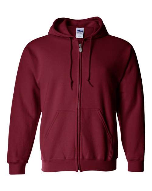 Gildan 18600 Unisex Heavy Blend™ Full-Zip Hooded Sweatshirt - Cardinal Red - front