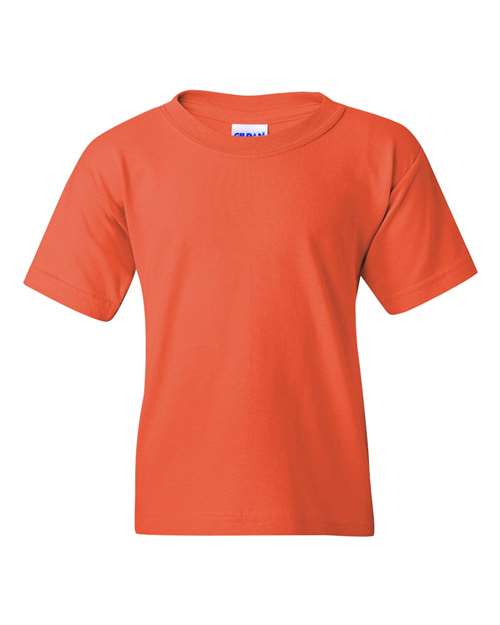 Gildan 5000B Youth Heavy Cotton™ T-Shirt - Coral Silk - front