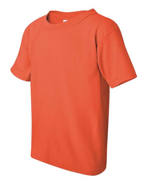 Gildan 5000B Youth Heavy Cotton™ T-Shirt - Coral Silk - side