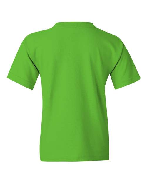 Gildan 5000B Youth Heavy Cotton™ T-Shirt - Electric Green - back