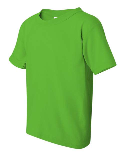 Gildan 5000B Youth Heavy Cotton™ T-Shirt - Electric Green - side