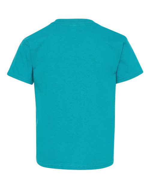 Gildan 5000B Youth Heavy Cotton™ T-Shirt - Tropical Blue - back