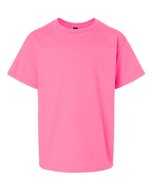 Gildan 2000B Youth Ultra Cotton® T-Shirt - Safety Pink - front