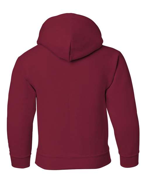 Gildan 18500B Youth Heavy Blend™ Hooded Sweatshirt - Cardinal Red - back