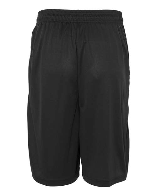 Badger 4119 Men's B-Core 10" Shorts with Pockets - Black - back
