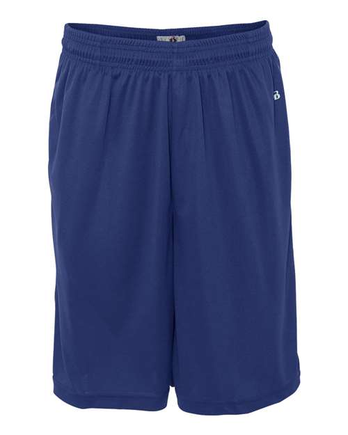 Badger 4119 Men's B-Core 10" Shorts with Pockets - Royal - front