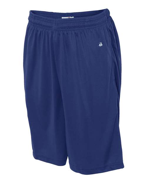 Badger 4119 Men's B-Core 10" Shorts with Pockets - Royal - side