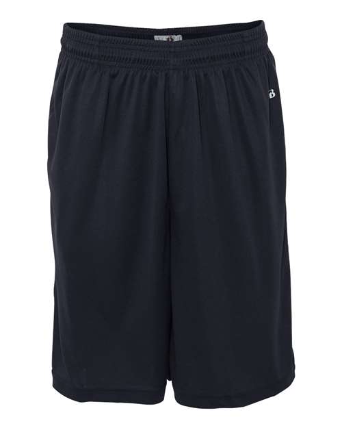 Badger 4119 Men's B-Core 10" Shorts with Pockets - Navy - front
