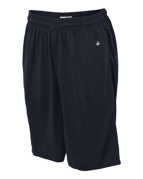 Badger 4119 Men's B-Core 10" Shorts with Pockets - Navy - side