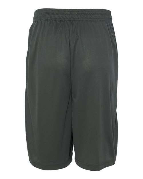 Badger 4119 Men's B-Core 10" Shorts with Pockets - Graphite - back