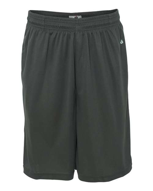 Badger 4119 Men's B-Core 10" Shorts with Pockets - Graphite - front