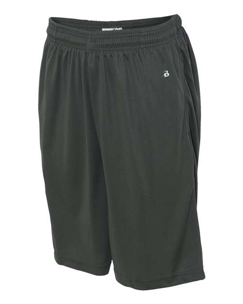 Badger 4119 Men's B-Core 10" Shorts with Pockets - Graphite - side