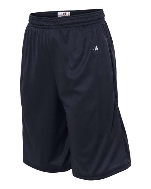 Badger 2119 Youth B-Core Pocketed Shorts - Navy - side
