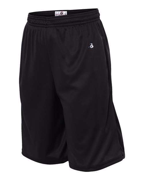 Badger 2119 Youth B-Core Pocketed Shorts - Black - side