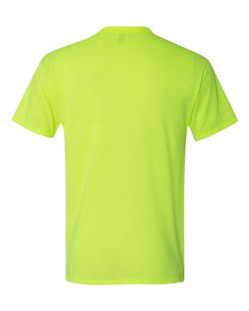 JERZEES 21MR Unisex Dri-Power® Performance T-Shirt - Safety Green - back
