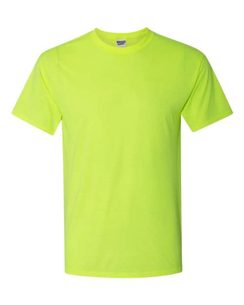 JERZEES 21MR Unisex Dri-Power® Performance T-Shirt - Safety Green - front