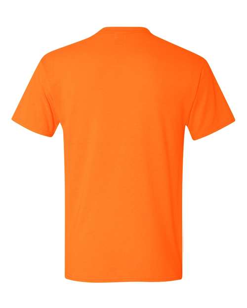 JERZEES 21MR Unisex Dri-Power® Performance T-Shirt - Safety Orange - back