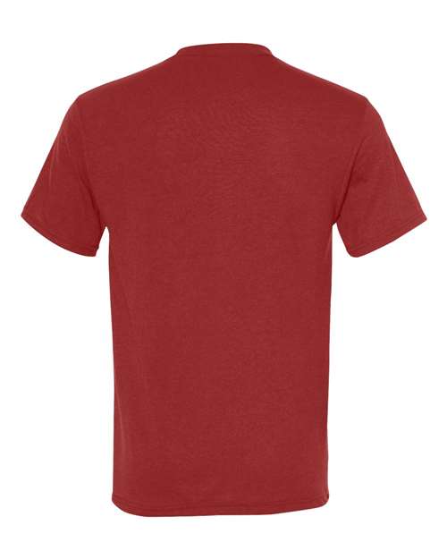 JERZEES 21MR Unisex Dri-Power® Performance T-Shirt - True Red - back