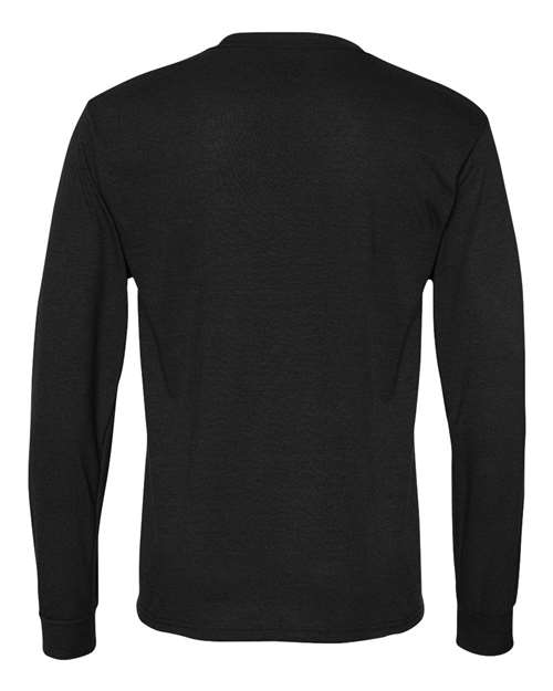 JERZEES 21MLR Unisex Dri-Power® Performance Long Sleeve T-Shirt - Black - back