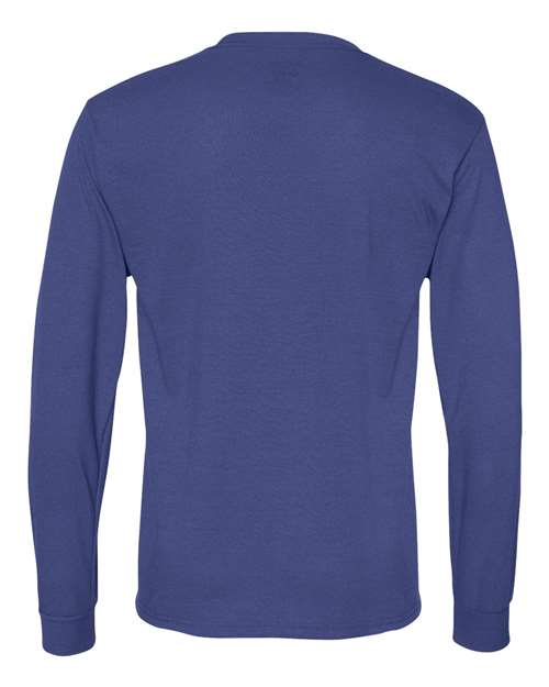 JERZEES 21MLR Unisex Dri-Power® Performance Long Sleeve T-Shirt - Royal - back