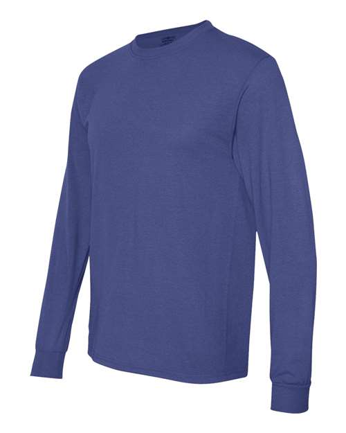 JERZEES 21MLR Unisex Dri-Power® Performance Long Sleeve T-Shirt - Royal - side