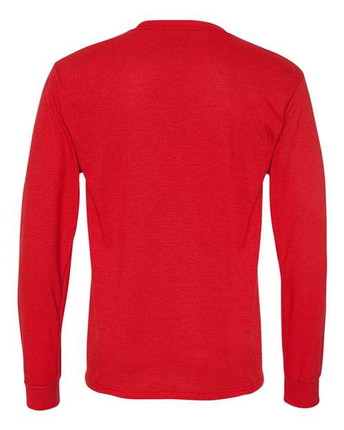 JERZEES 21MLR Unisex Dri-Power® Performance Long Sleeve T-Shirt - True Red - back