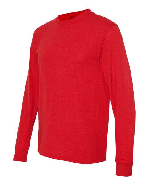 JERZEES 21MLR Unisex Dri-Power® Performance Long Sleeve T-Shirt - True Red - side