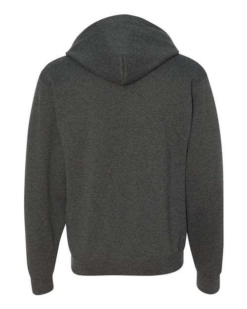 JERZEES 993MR Unisex NuBlend® Full-Zip Hooded Sweatshirt - Black Heather - back
