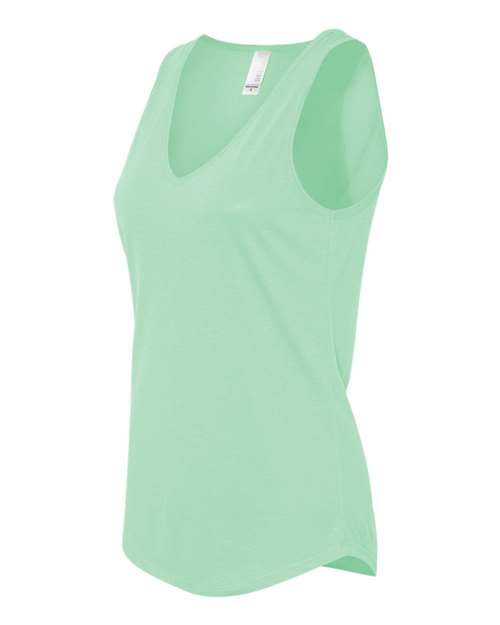 BELLA + CANVAS 8805 Women's Flowy V-Neck Tank - Mint - side
