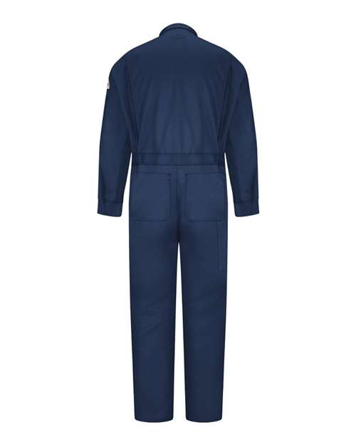 Bulwark CLD4 Men's Deluxe Coverall - Navy - back