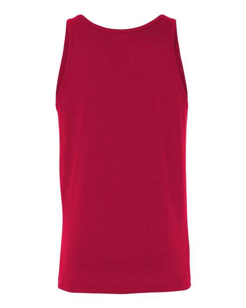 BELLA + CANVAS 3480 Jersey Tank - Red - back